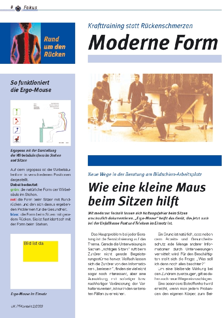 Wie eine kleine Maus beim Sitzen hilft