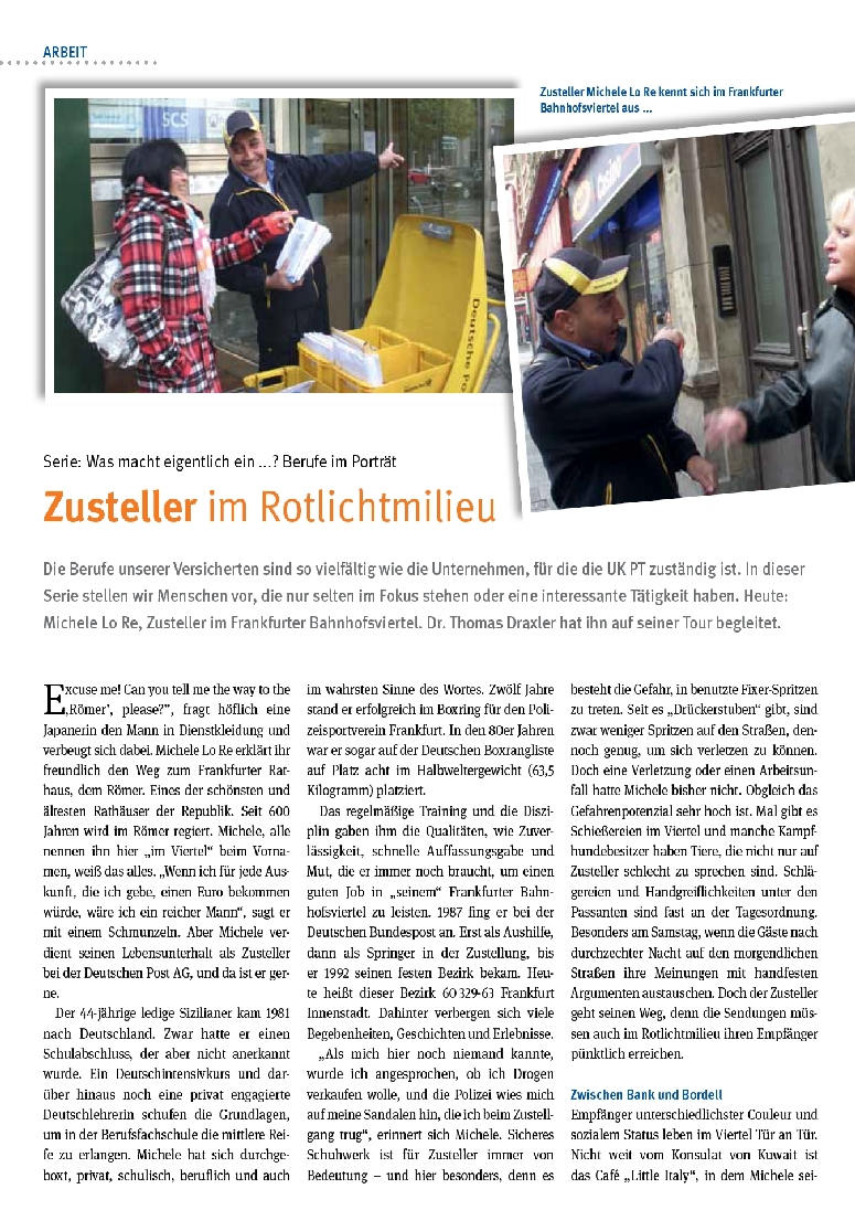 Zusteller im Rotlichtmillieu