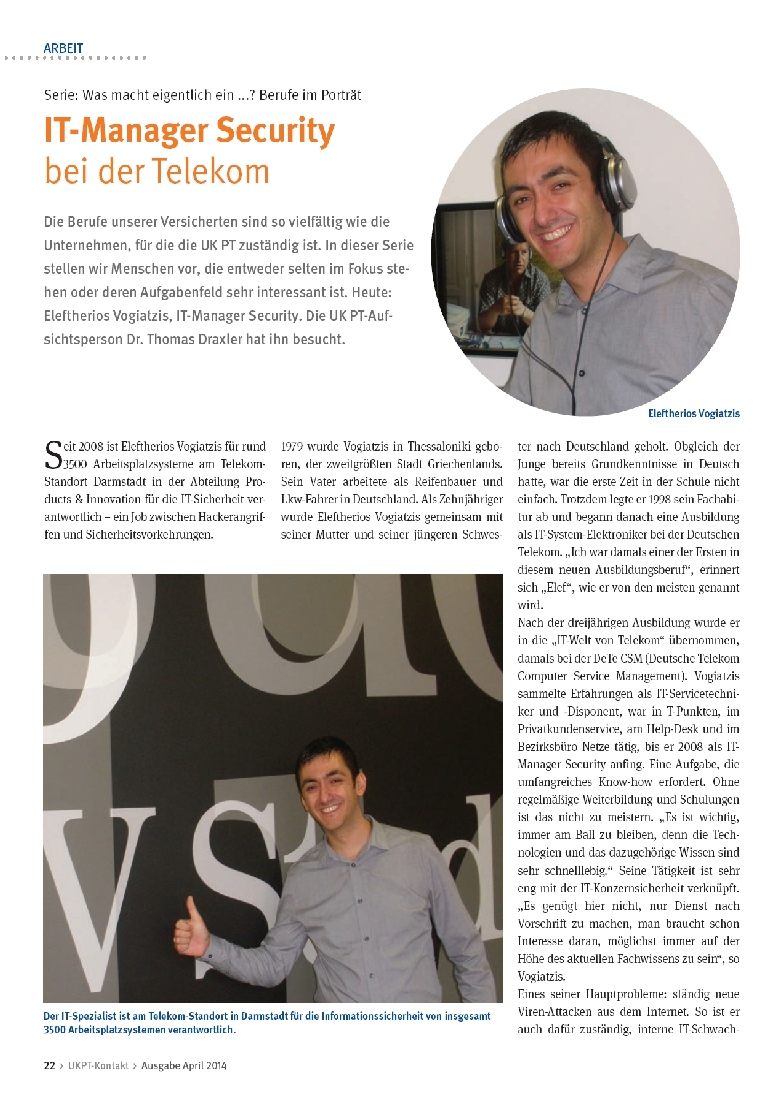 IT-Manager Security bei der Telekom