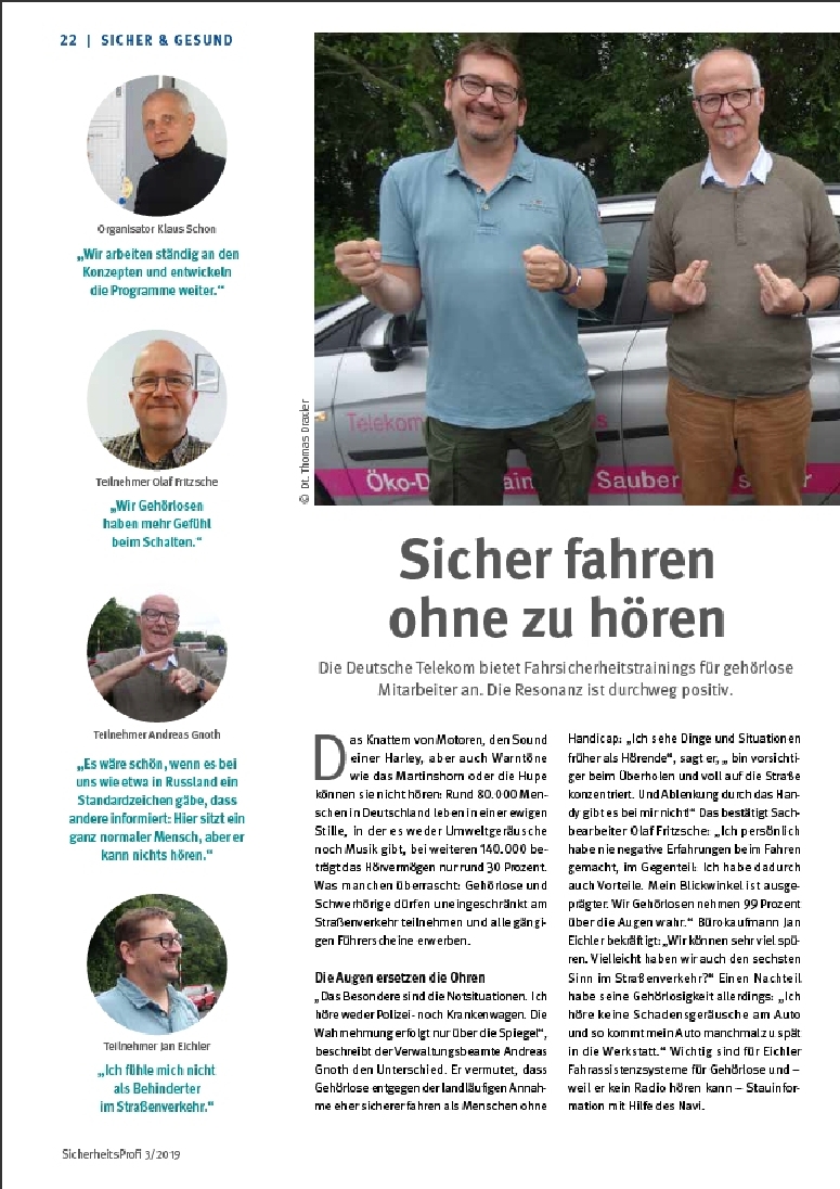 Sicher fahren ohne zu hören