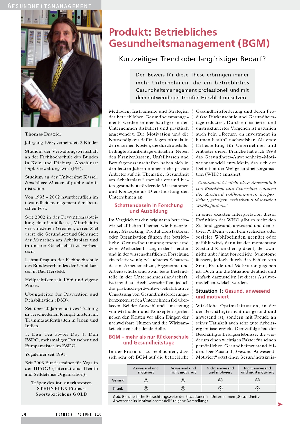 Betriebliches Gesundheitsmanagement